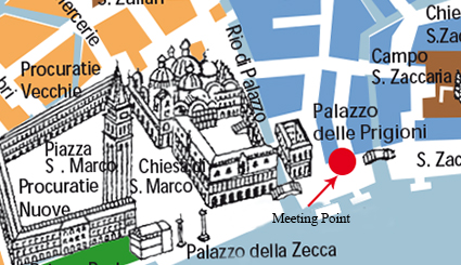 Meet Antonio Barbini in front of Danieli Hotel near St. Mark's Square